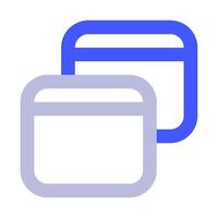 Duplicate Content icon for web, app, infographic, etc vector