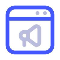Web Ads icon for web, app, infographic, etc vector