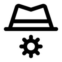 Black Hat SEO icon for web, app, infographic, etc vector