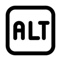 Alt Text icon for web, app, infographic, etc vector