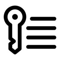 Long Tail Keywords icon for web, app, infographic, etc vector