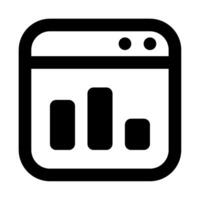 Analytics Dashboard icon for web, app, infographic, etc vector