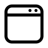 Browser icon for web, app, infographic, etc vector