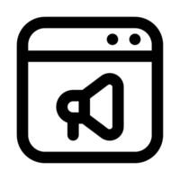 Web Ads icon for web, app, infographic, etc vector