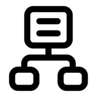 Sitemap icon for web, app, infographic, etc vector