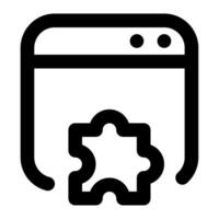 SEO Plugins icon for web, app, infographic, etc vector