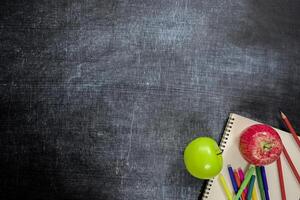 Education background concept with copyspace. Back to school. photo