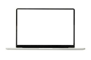 laptop with empty space isolated on white background, clipping path. photo