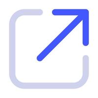 External Links icon for web, app, infographic, etc vector