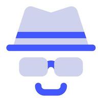 Grey Hat SEO icon for web, app, infographic, etc vector