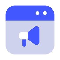 Web Ads icon for web, app, infographic, etc vector