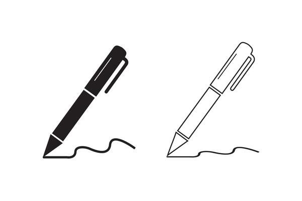 Pen Black And White Vector Art, Icons, and Graphics for Free Download