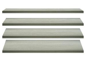 nature broen wooden shelf or table top in four step view can be used for display or montage your products.Mock up for display of product. photo
