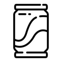 Coke Soft Drink Simple Line Icon Symbol Logo vector