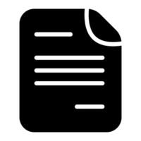 Document Letter Simple Line Icon Symbol vector