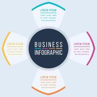 4 Options Infographic circle design 4 steps, objects, elements or options information business infographic template vector
