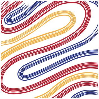 Abstract colorful wavy rough lines background vector