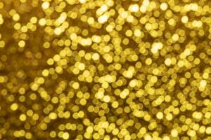 bokeh defocused lights with gold abstract background photo