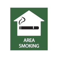 smoking place icon illustration design template vector