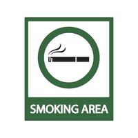 smoking place icon illustration design template vector