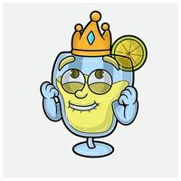 Margarita Mascot Character Cartoon With Happy expression. For brand, label, packaging and product. vector