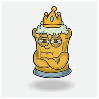 Root Beer Mascot Character Cartoon With Jealous expression. For brand, label, packaging and product. vector