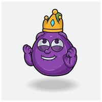 Fig fruit Mascot Character Cartoon With Happy expression. For brand, label, packaging and product. vector
