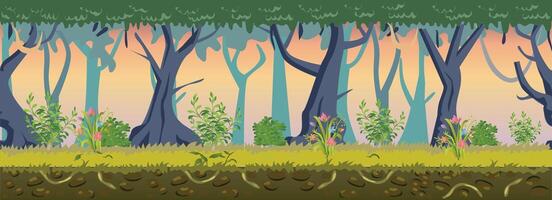 Forest Game Background vector