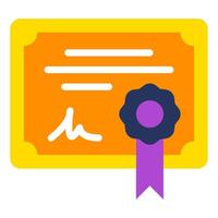Certificate icon for web, app, infographic, etc vector