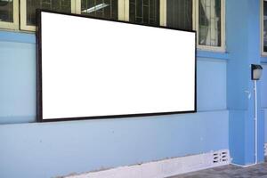 Straight front angle of edited visual for advertising billboard display. photo
