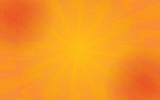 abstract orange background comic power lightning design template vector