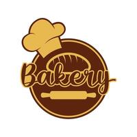 bakery logo design concept idea with label badge vector