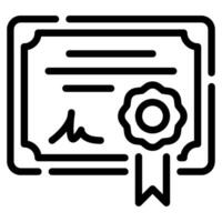 Certificate icon for web, app, infographic, etc vector
