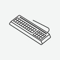 Stunning Keyboard Line Art , Perfect for Designers and Digital Creators vector