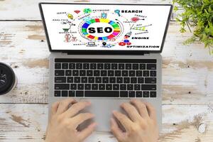 Searching Engine Optimizing SEO Browsing Concept photo