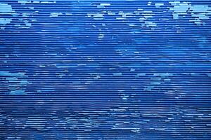 Blue background with stripe effect. The old condition is very decayed. photo