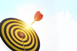 Dart is an opportunity and Dartboard is the target and goal photo