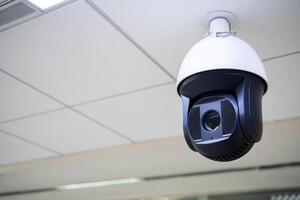 Closed-circuit television,Security CCTV camera or surveillance system in background of Checkpoint photo