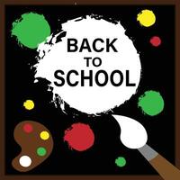 Back to school background vector