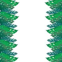 Leaves frame background vector