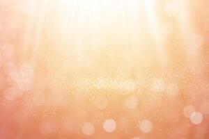 Abstract orange light bokeh circles as a design element photo