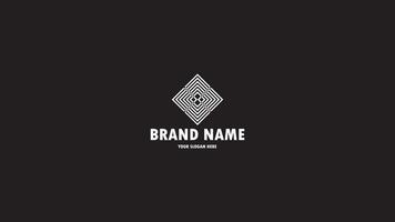 abstract monogram logo design, icon logo suitable for idea your brand business isolated in black, creative modern trendy design vector