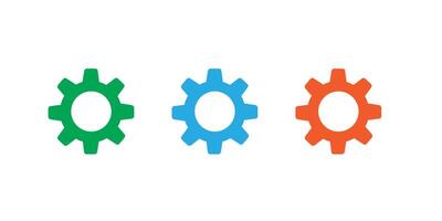 Setting icon. Tools, cog, gear sign isolated on white background vector