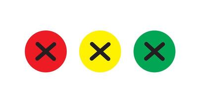 Close icons set. Delete icon. remove, cancel, exit symbol illustration vector