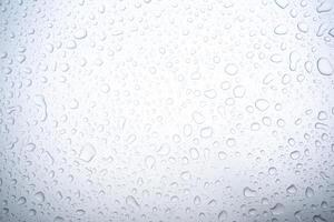 Abstract water droplets isolated background with white background. photo