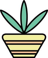 Icon of a succulent in a pot vector
