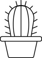 Simple icon of a cactus vector