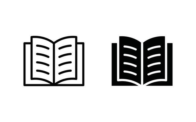 Book icon set . book icon collection