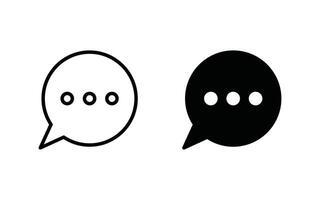 Chat Bubble Icon set. Chat, message, message, sms, chat, chatting, talk line icon illustration vector