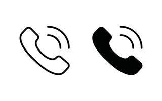 Phone icon set. call icon illustration vector